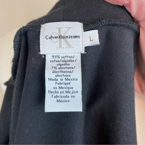 Calvin Klein Jeans Black Long Sleeve Turtleneck Top - Picture 6 of 9